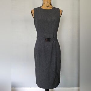 Calvin Klein Elegant Gray Sleeveless Dress